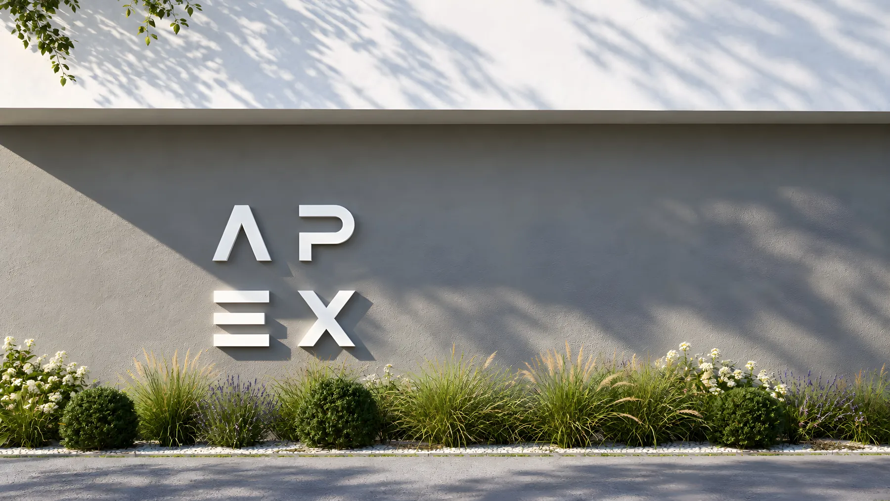 Rendering: APEX Logo an der Fassade des künftigen Health & Performance Center